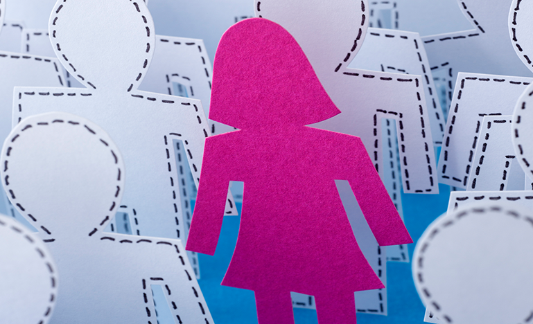 paper cut outs of people