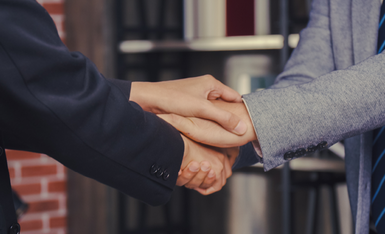 lawyers holding hands