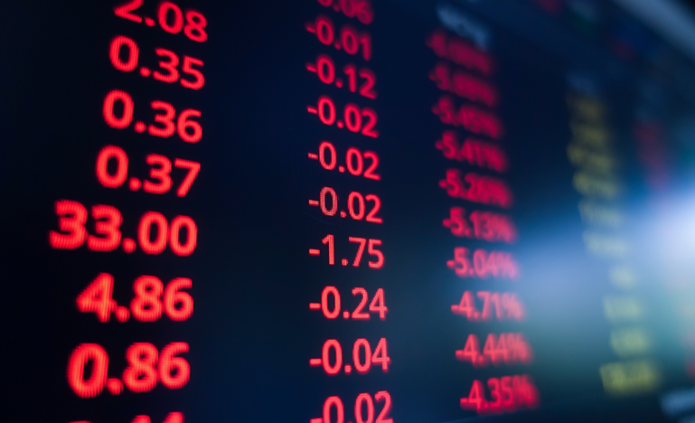 stocks down